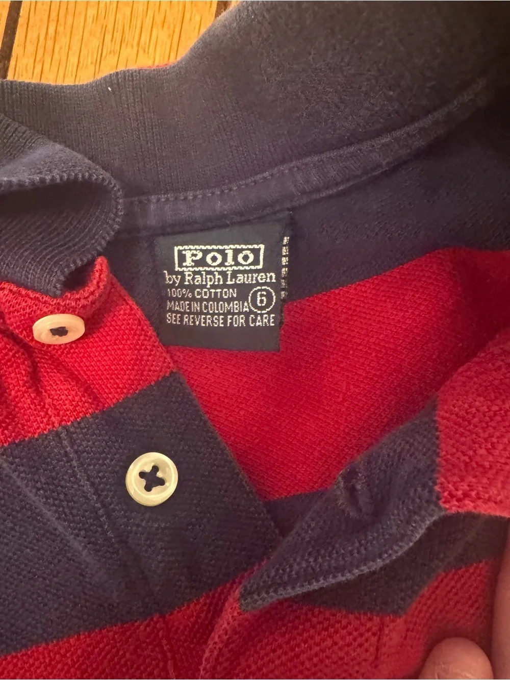 Ralph Lauren Kids Striped Polo - Red & Navy